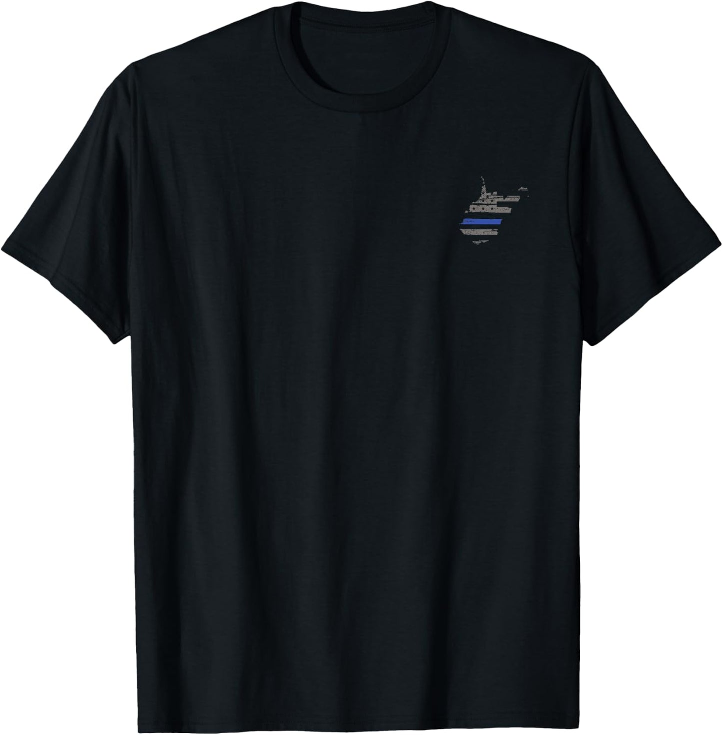 West Virginia Police, Law Enforcement Thin Blue Line Shirt T-Shirt - T-Shirt | Black