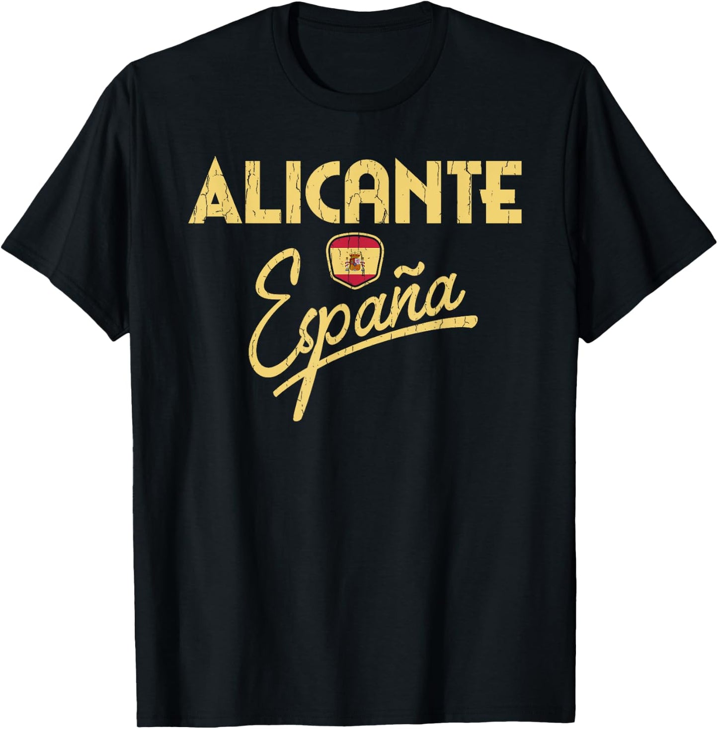 Alicante Spain - Spanish Flag Alicante Espana T-Shirt - T-Shirt | Black