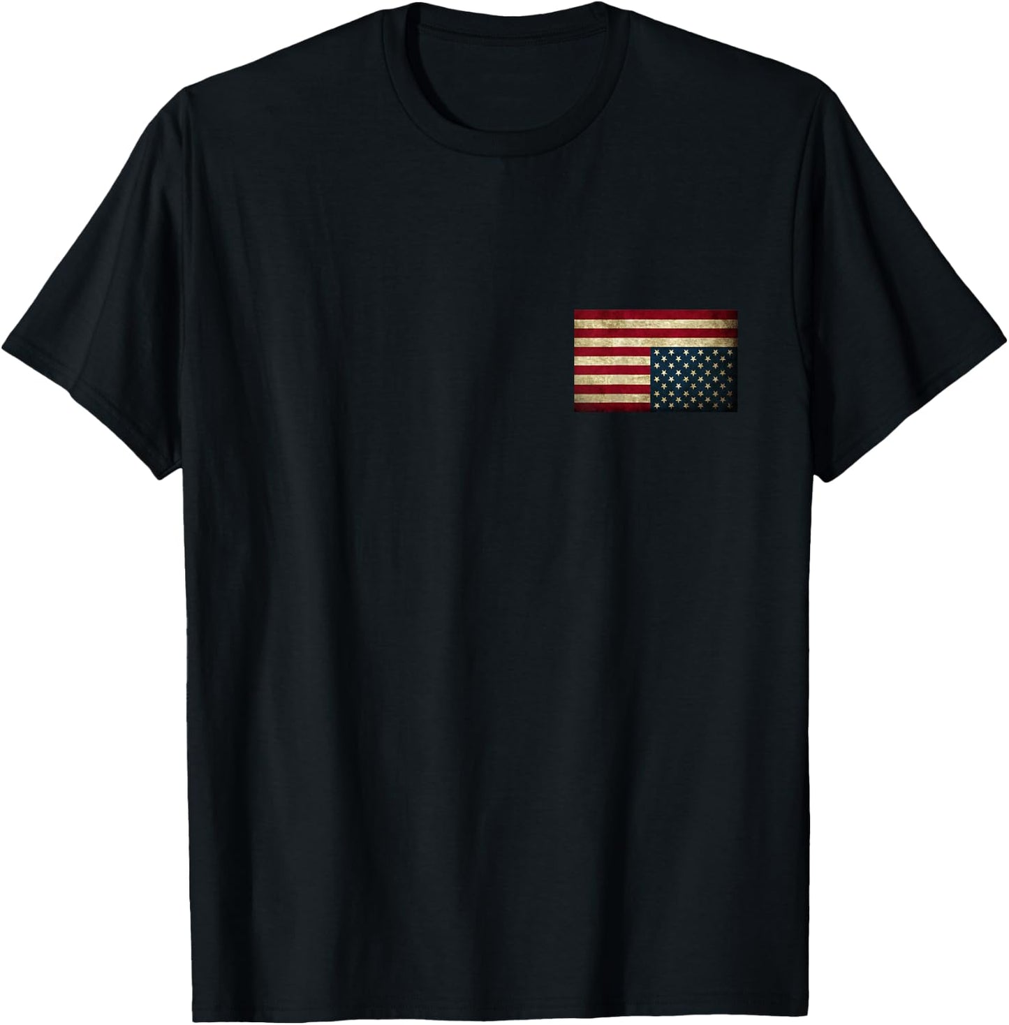 Distressed Upside Down American Flag Shirt For Protests T-Shirt - T-Shirt | Black