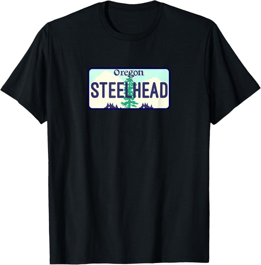 STEELHEAD Oregon Fly Fishing T-Shirt - T-Shirt | Black