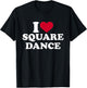 I love square dance T-Shirt - T-Shirt | Black
