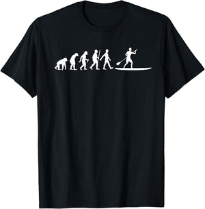 Paddleboarding Art Women SUP Stand Up Paddle Board T-Shirt - T-Shirt | Black