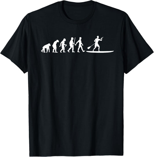 Paddleboarding Art Women SUP Stand Up Paddle Board T-Shirt - T-Shirt | Black