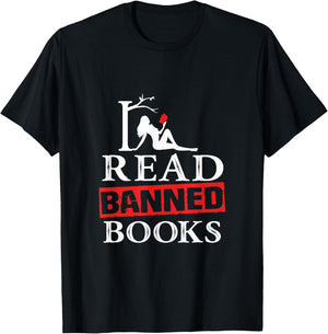 I Read Banned Books - National Librarian Week T-Shirt - T-Shirt | Black