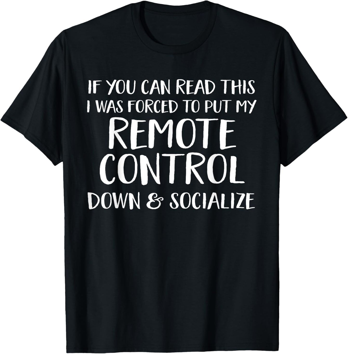 Funny Remote Control Gift Who Love TV T-Shirt - T-Shirt | Black