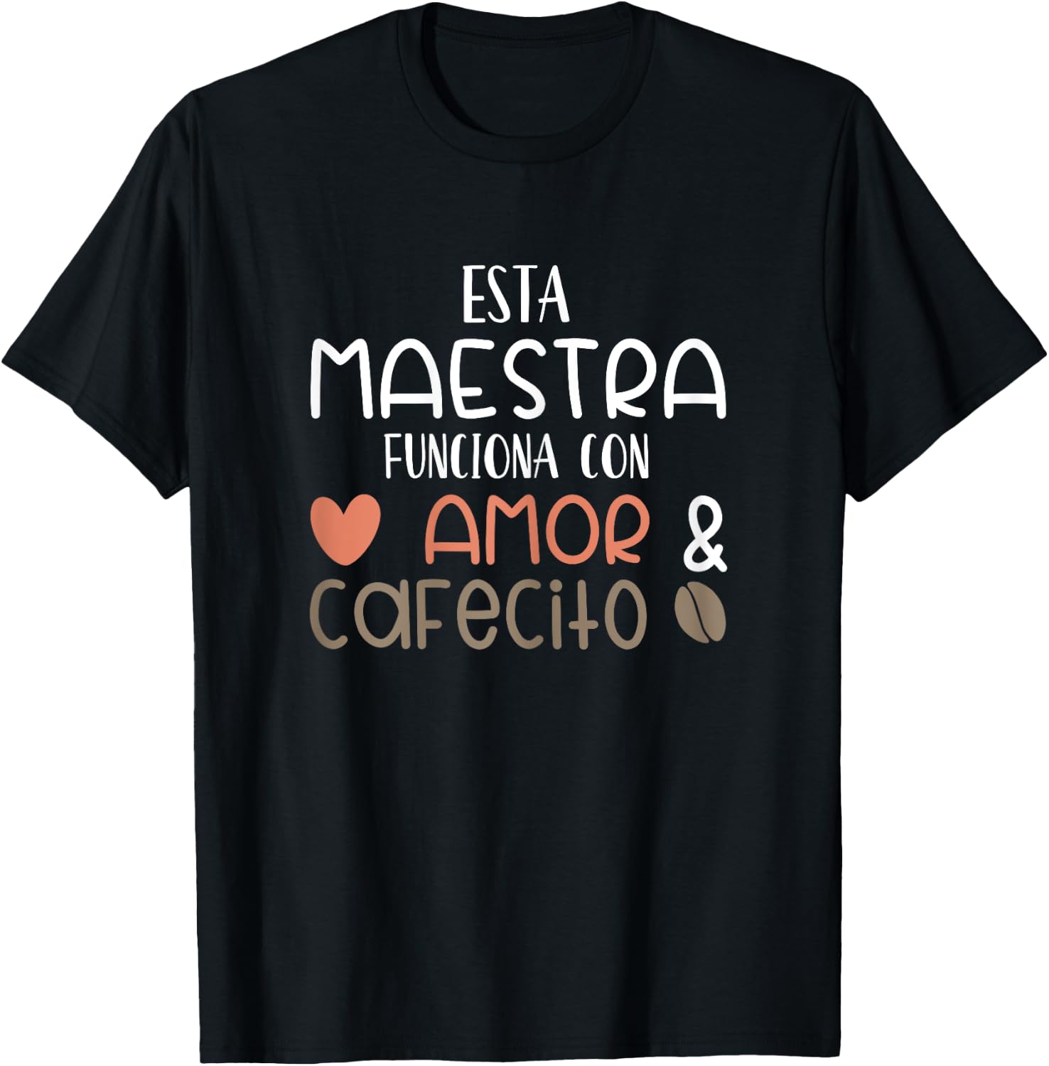 Maestra Espanol Playera Regalo Spanish Teacher T-Shirt - T-Shirt | Black