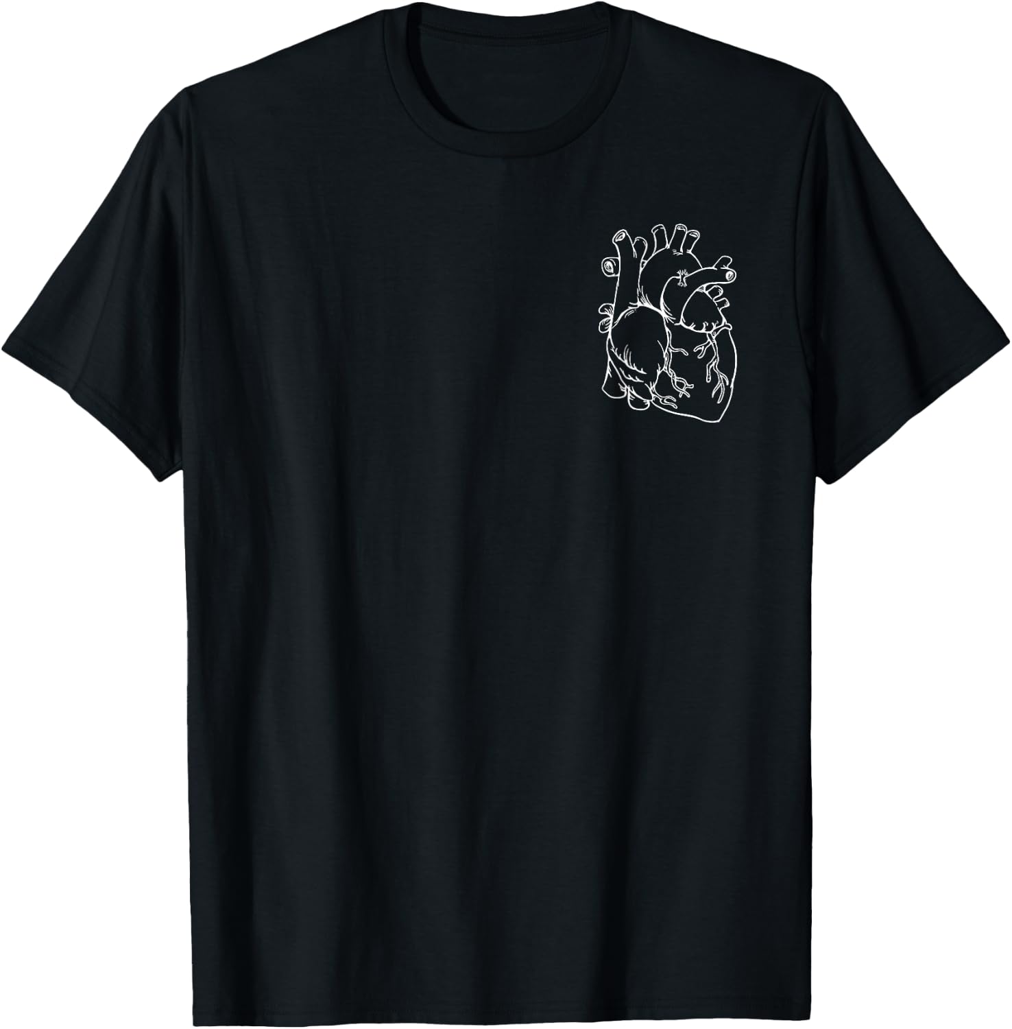 Funny Pocket Heart for Cardiac Nurses T-Shirt - T-Shirt | Black