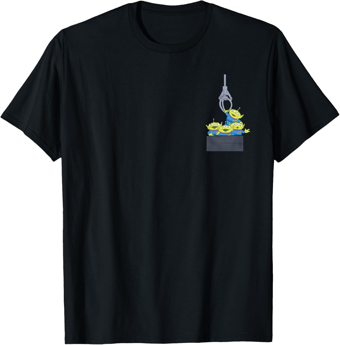 Disney Pixar Toy Story Aliens Claw Machine Pocket T-Shirt - T-Shirt | Black