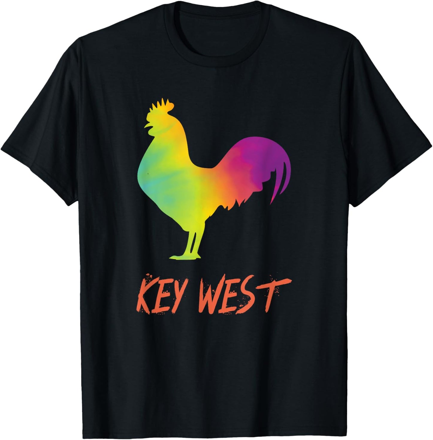 Key West Rooster T-Shirt - T-Shirt | Black