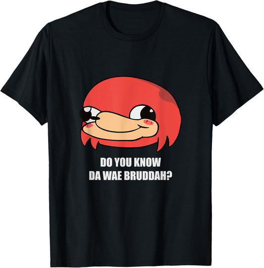 Ugandan Warrior Shirt Vr Know Da Wae Bruddah Funny Meme Men T-Shirt - T-Shirt | Black