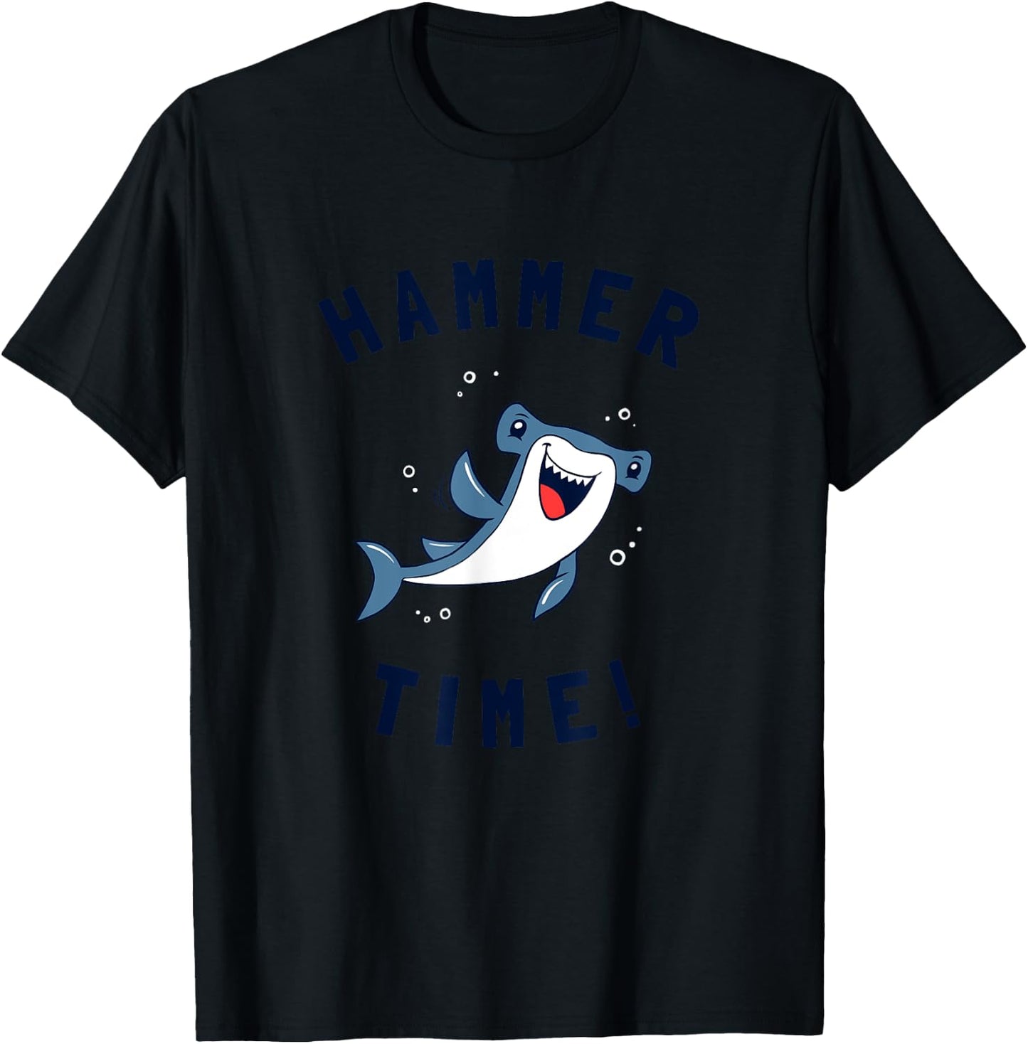 Hammer Time - Hammerhead Shark Funny Pun T-Shirt - T-Shirt | Black