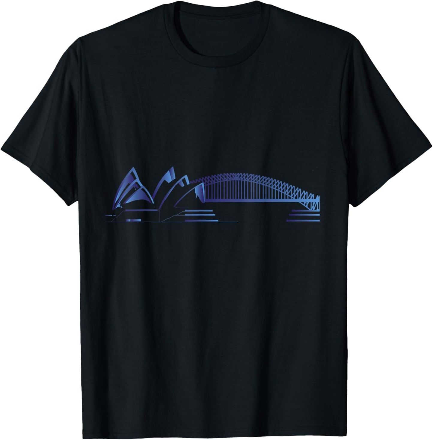 Sydney Skyline Australia Souvenir Gift T-Shirt - T-Shirt | Black