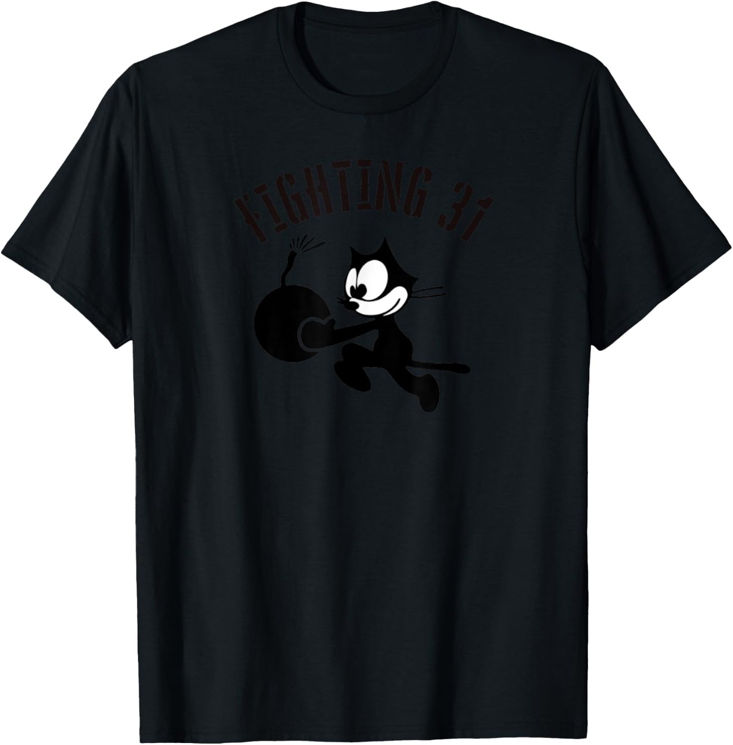 WW2 VFA-31 Tomcatters Squadron Gift Patch T-Shirt - T-Shirt | Black