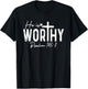 He Is Worthy Christian Saying Jesus God Faith Bible T-Shirt - T-Shirt | Black
