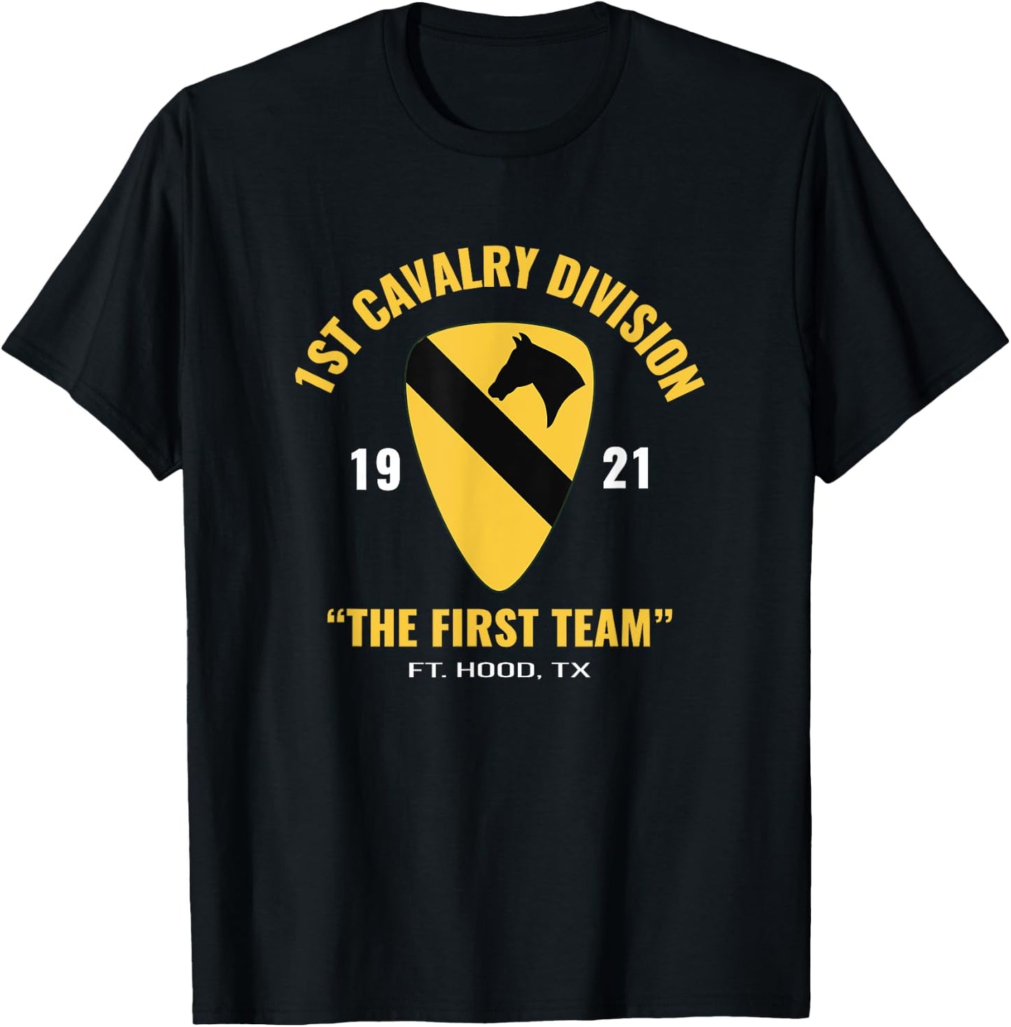 1st Cavalry Scouts The First Team T Shirt T-Shirt - T-Shirt | Black
