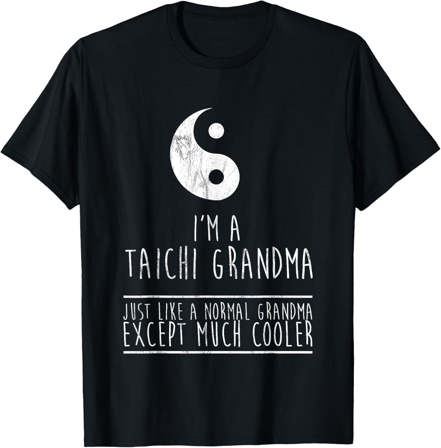 Funny Taichi Grandma Christmas Gift Grandma T-Shirt - T-Shirt | Black