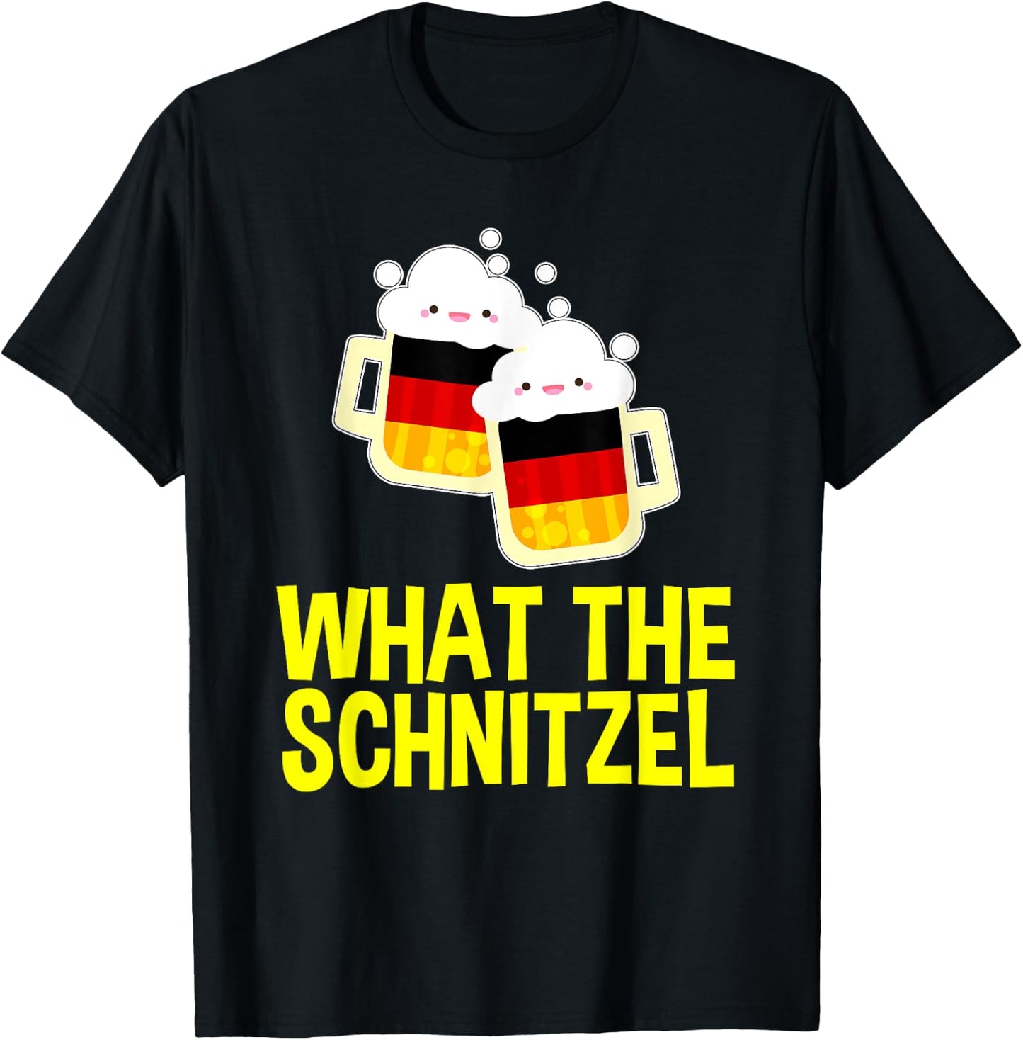 Best Oktoberfest Outfit What the Schnitzel German Beer Gifts T-Shirt - T-Shirt | Black