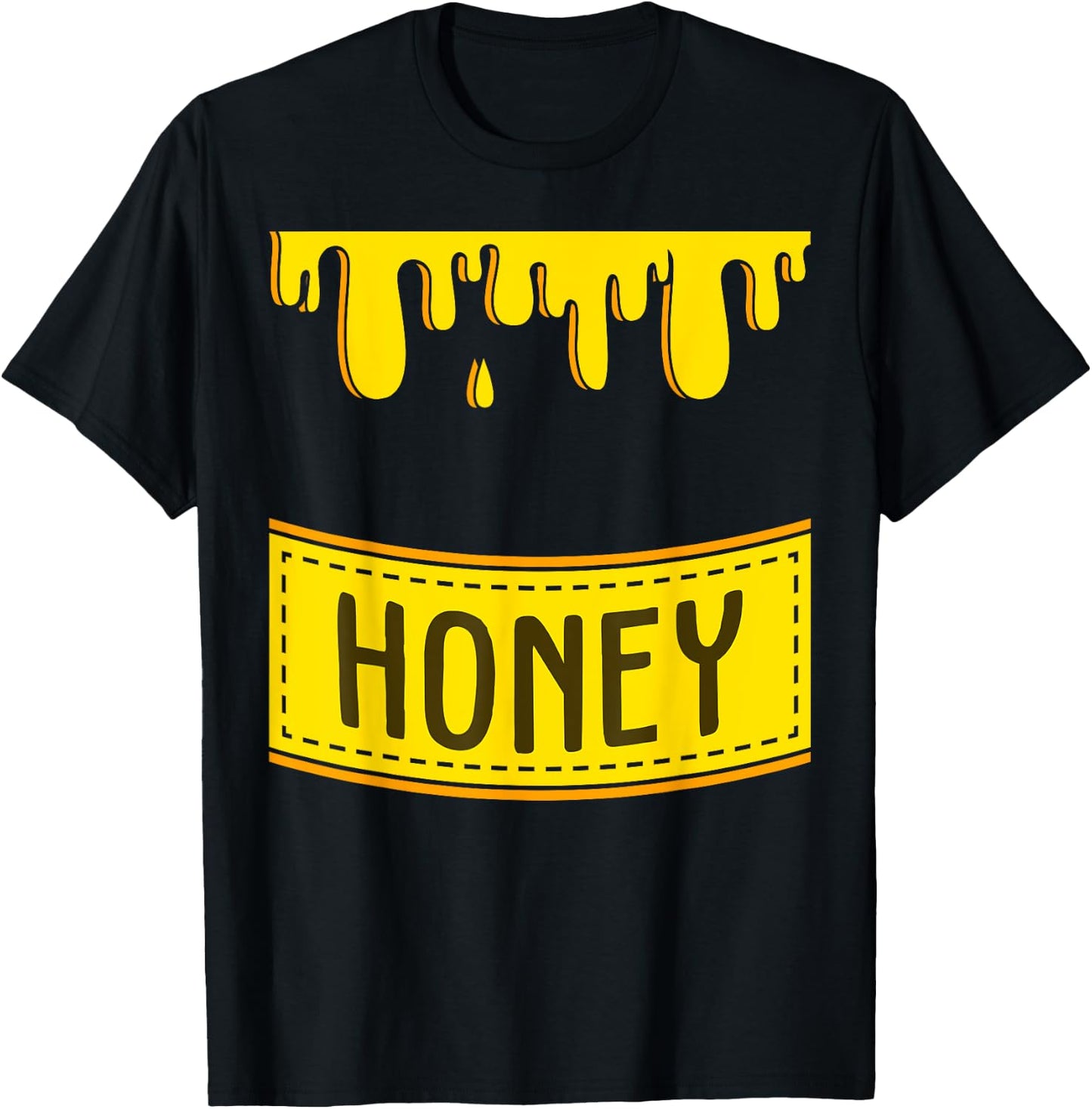 Cute Sweet Honeypot | Funny Lazy DIY Halloween Costume gift T-Shirt - T-Shirt | Black