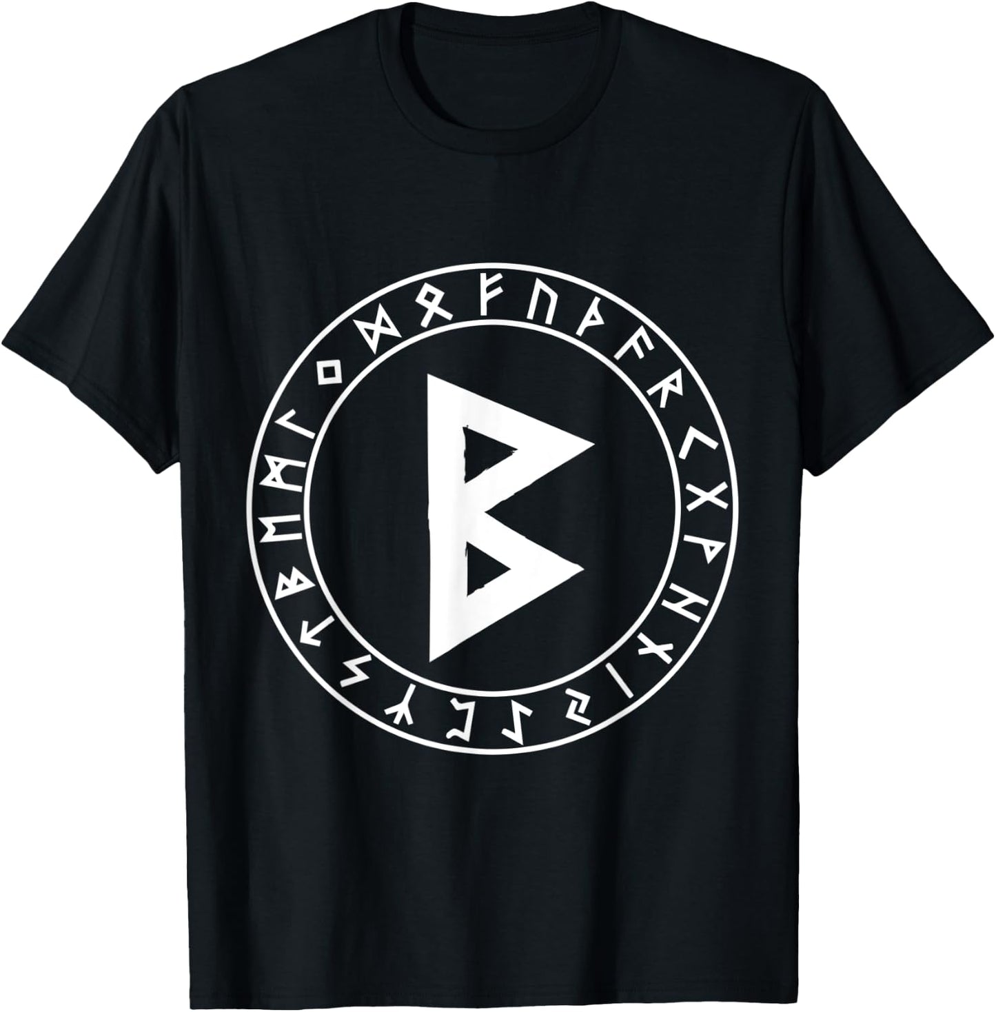 Berkana Rune Viking Rune Norse Pagan Wicca Witchcraft T-Shirt - T-Shirt | Black