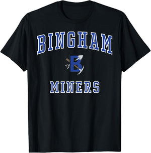Bingham High School Miners C1 T-Shirt - T-Shirt | Black