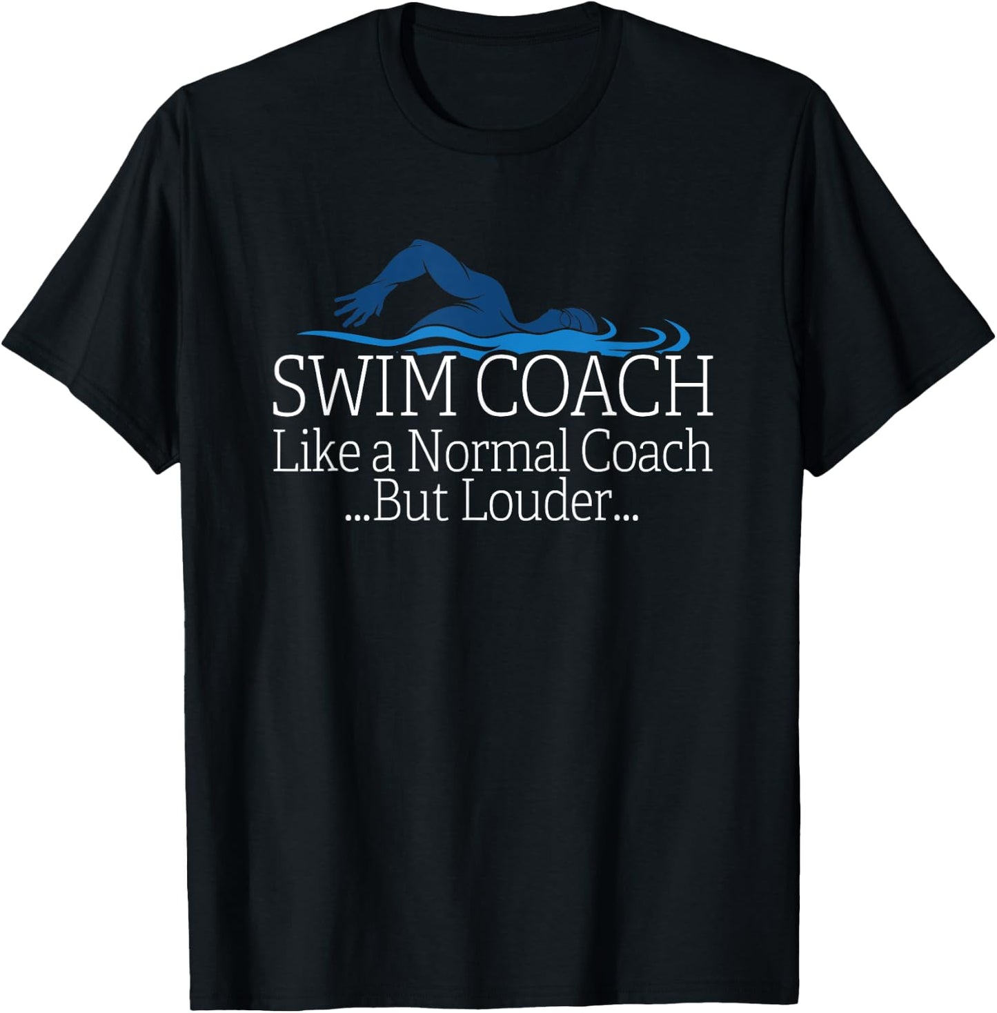 Swim Coach Swimming Teacher Gift Shirt T-Shirt - T-Shirt | Black