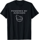 Powered By Avocado Funny Avocado Shirt V1 T-Shirt - T-Shirt | Black