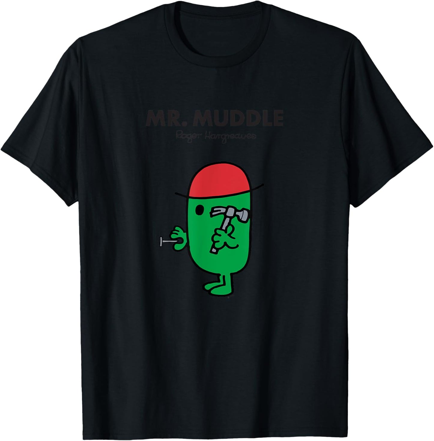Mr. Men Mr. Muddle T-Shirt - T-Shirt | Black