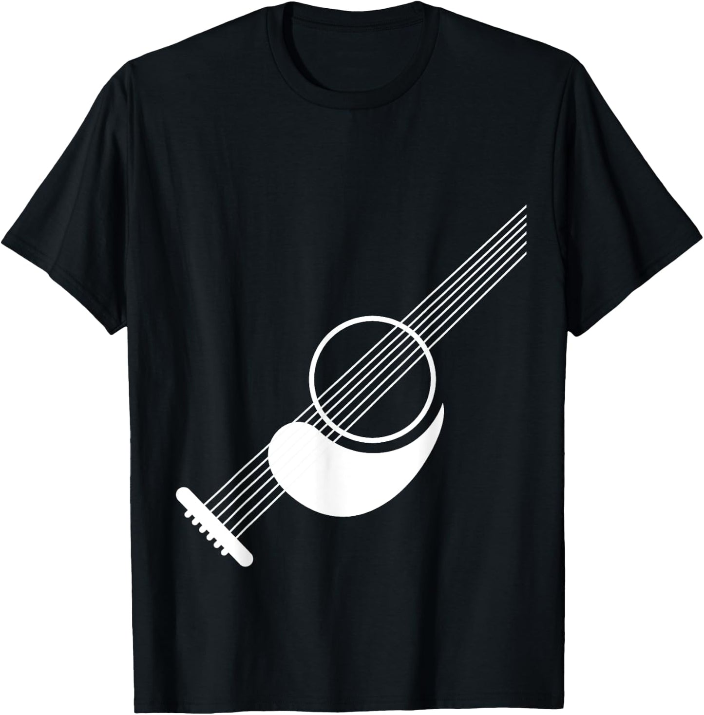 Funny Air Guitar for Kids Acoustic Players and Rockers T-Shirt - T-Shirt | Black