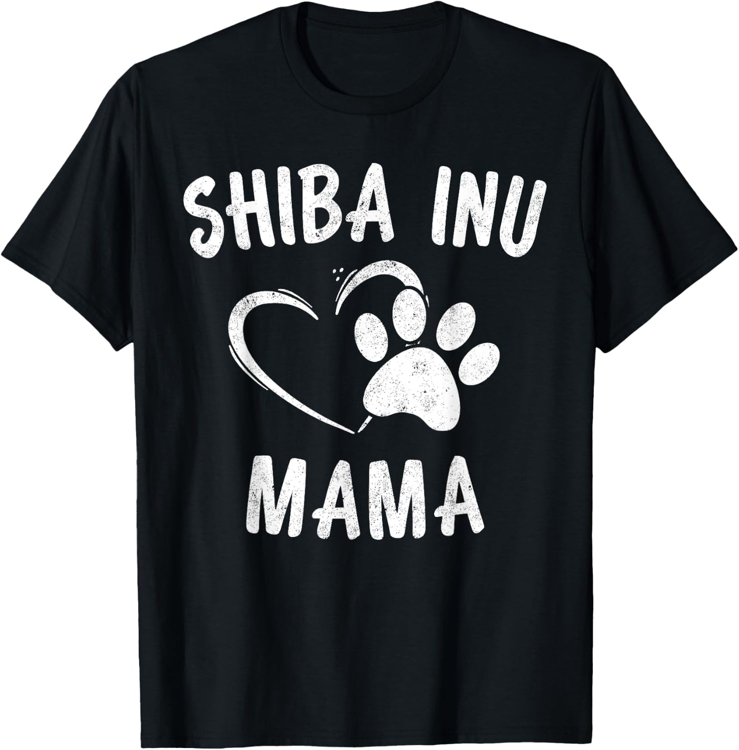 Fun Shiba Inu Mama Gift Pet Lover Apparel Shibe Dog Mom T-Shirt - T-Shirt | Black