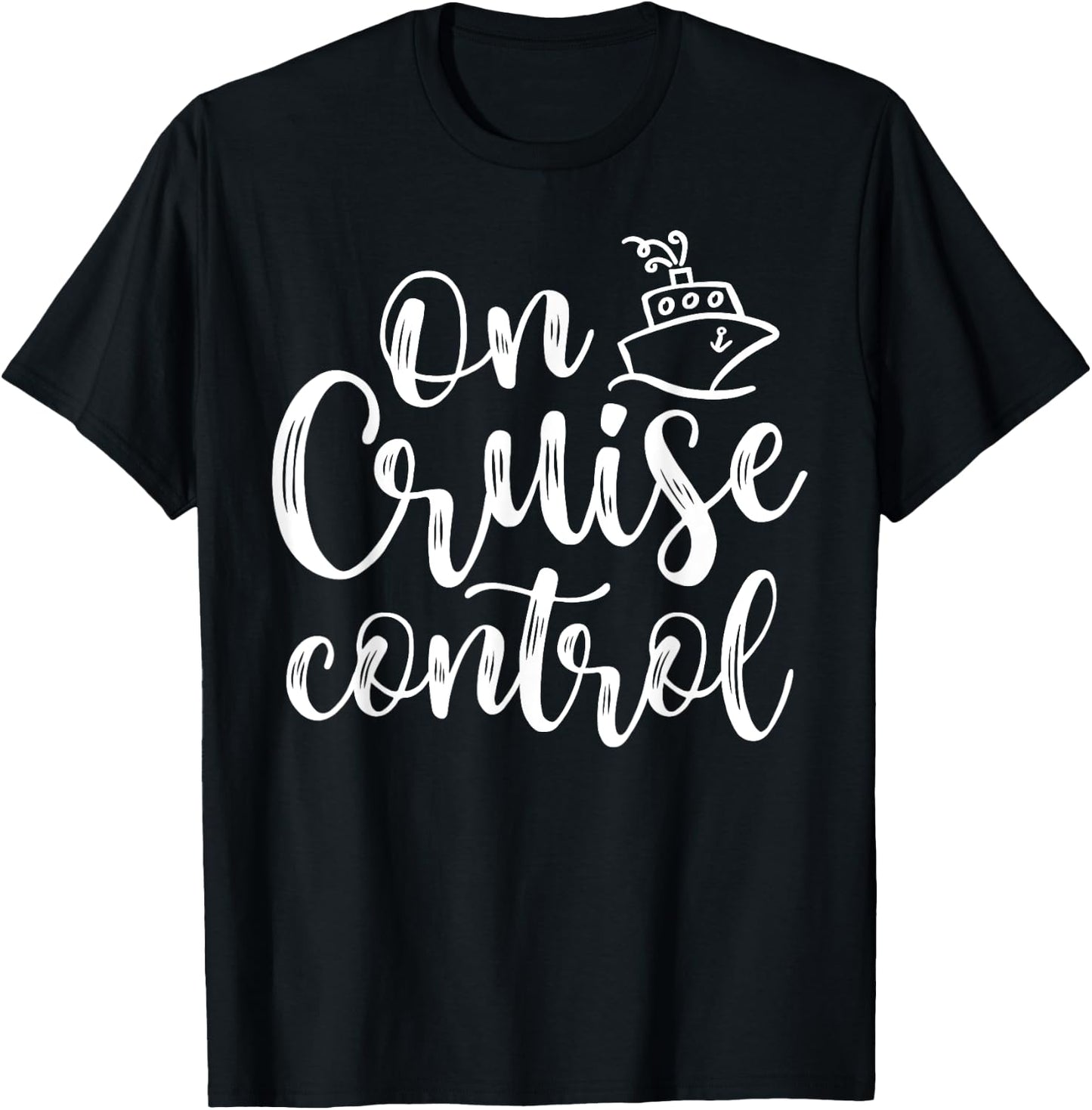 On Cruise Control Summer Vacation Travel Funny T-Shirt - T-Shirt | Black