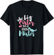 Big Sis Sister to a Little Mister Dino & Crown Gift T-Shirt - T-Shirt | Black