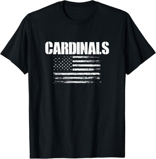 Bloomingdale Cardinals USA Flag Pride T-Shirt - T-Shirt | Black