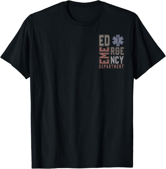 Emergency Department Emergency Room Healthcare T-Shirt - T-Shirt | Black