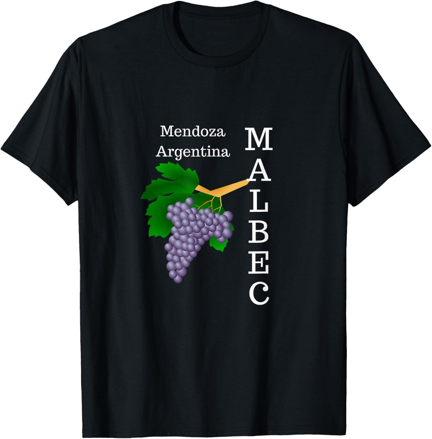 Malbec Wine Lover Mendoza Argentina T-Shirt - T-Shirt | Black