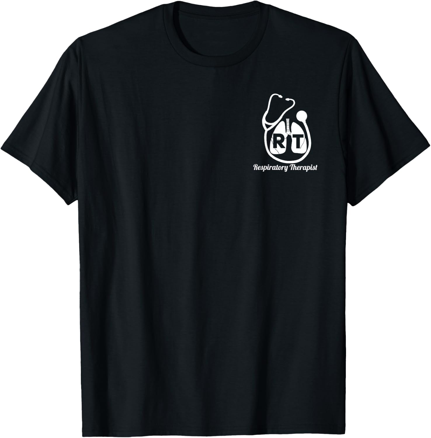 Respiratory Therapist RT Care Week Pocket Design T-Shirt - T-Shirt | Black