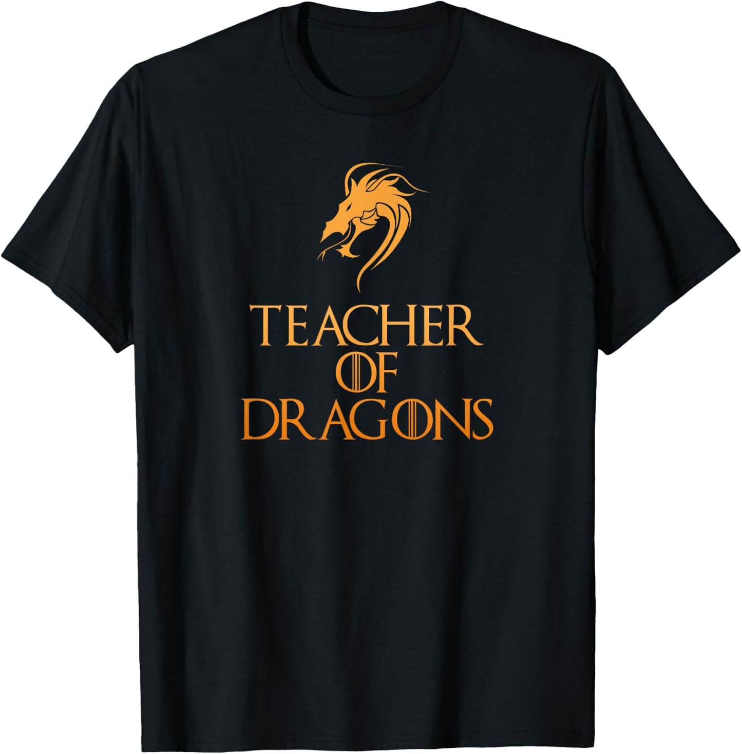 Teacher Of Dragons Funny Gift Teachers Top T-Shirt - T-Shirt | Black
