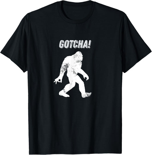 Bigfoot Circle Game Gotcha Meme ok hand T Shirt T-Shirt - T-Shirt | Black