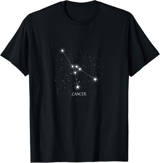 Best Cancer Constellation T Shirt T-Shirt - T-Shirt | Black