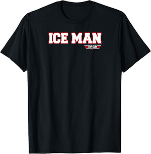 Top Gun Ice Man Name and Graphic Action Movie T-Shirt - T-Shirt | Black