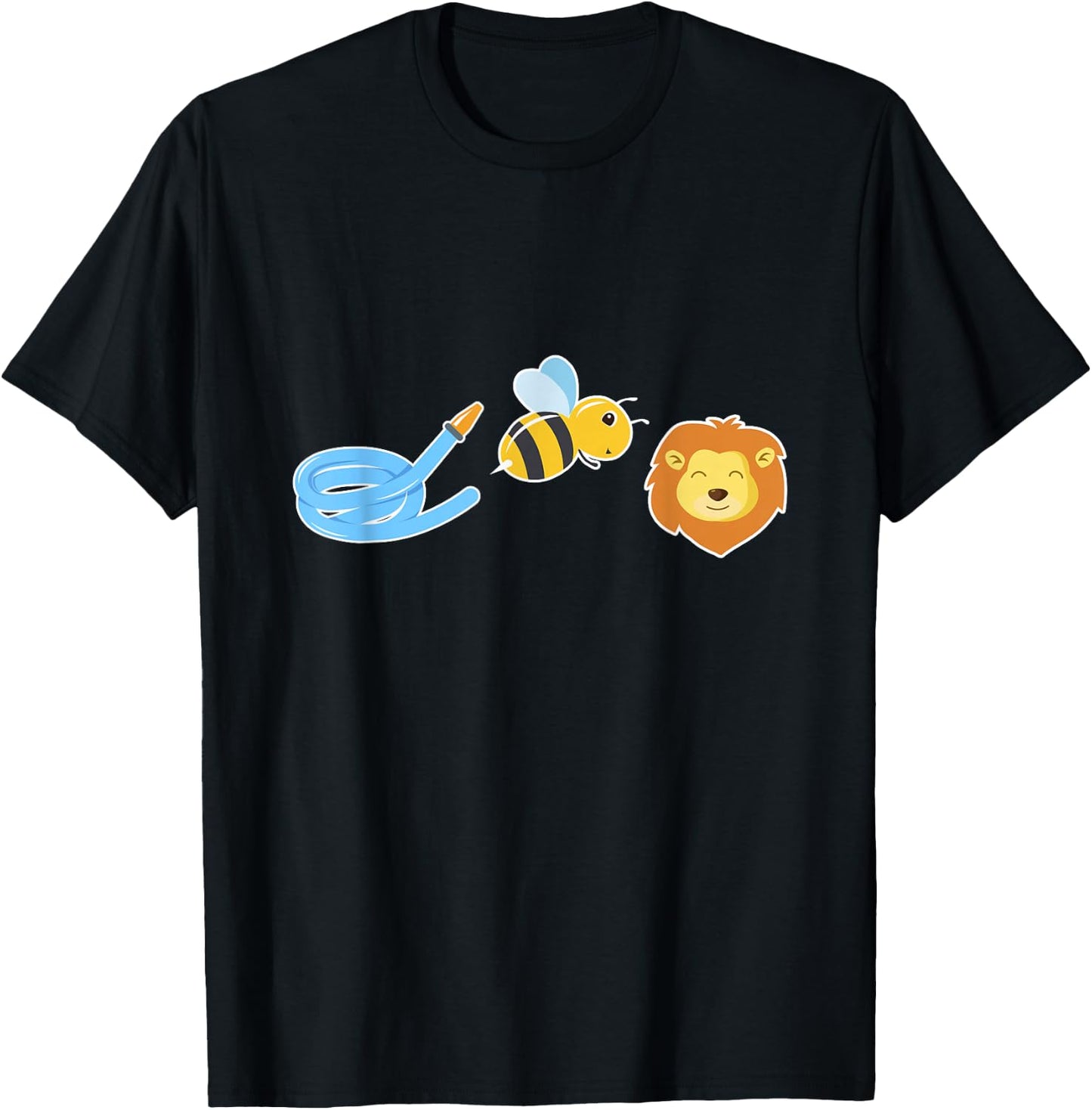 Hose Bee Lion , Funny , Animal Shirt T-Shirt - T-Shirt | Black