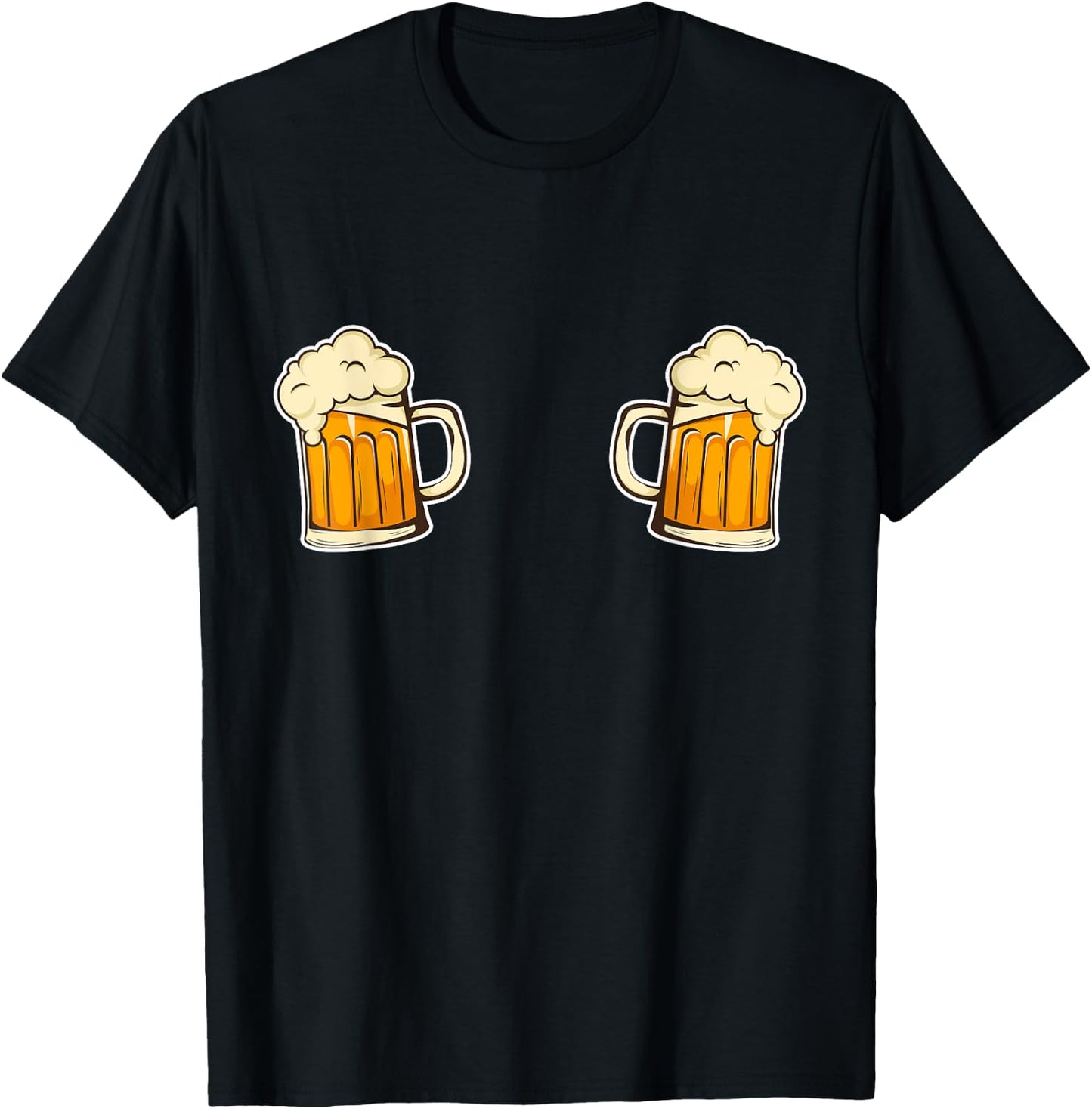 Titties n Beer Boob Shirt Sexy Funny Boobs Tits Mugs T-Shirt - T-Shirt | Black