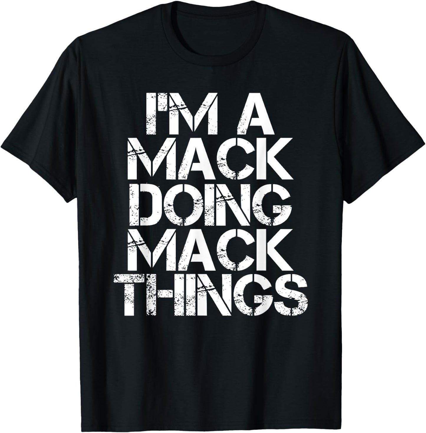 MACK Funny Surname Family Tree Birthday Reunion Gift T-Shirt - T-Shirt | Black