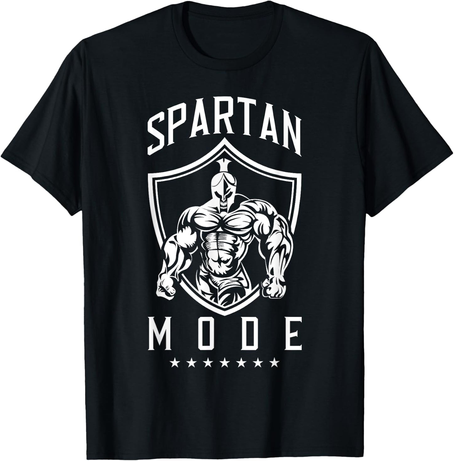Spartan Workout Mode Fitness Gym Sparta Bodybuilding Gift T-Shirt - T-Shirt | Black