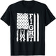 Fight Flag - Lung Cancer Shirt Gift Lung Cancer Fighter T-Shirt - T-Shirt | Black