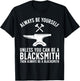 Cool Blacksmith Art Blacksmithing Forging Blacksmith T-Shirt - T-Shirt | Black