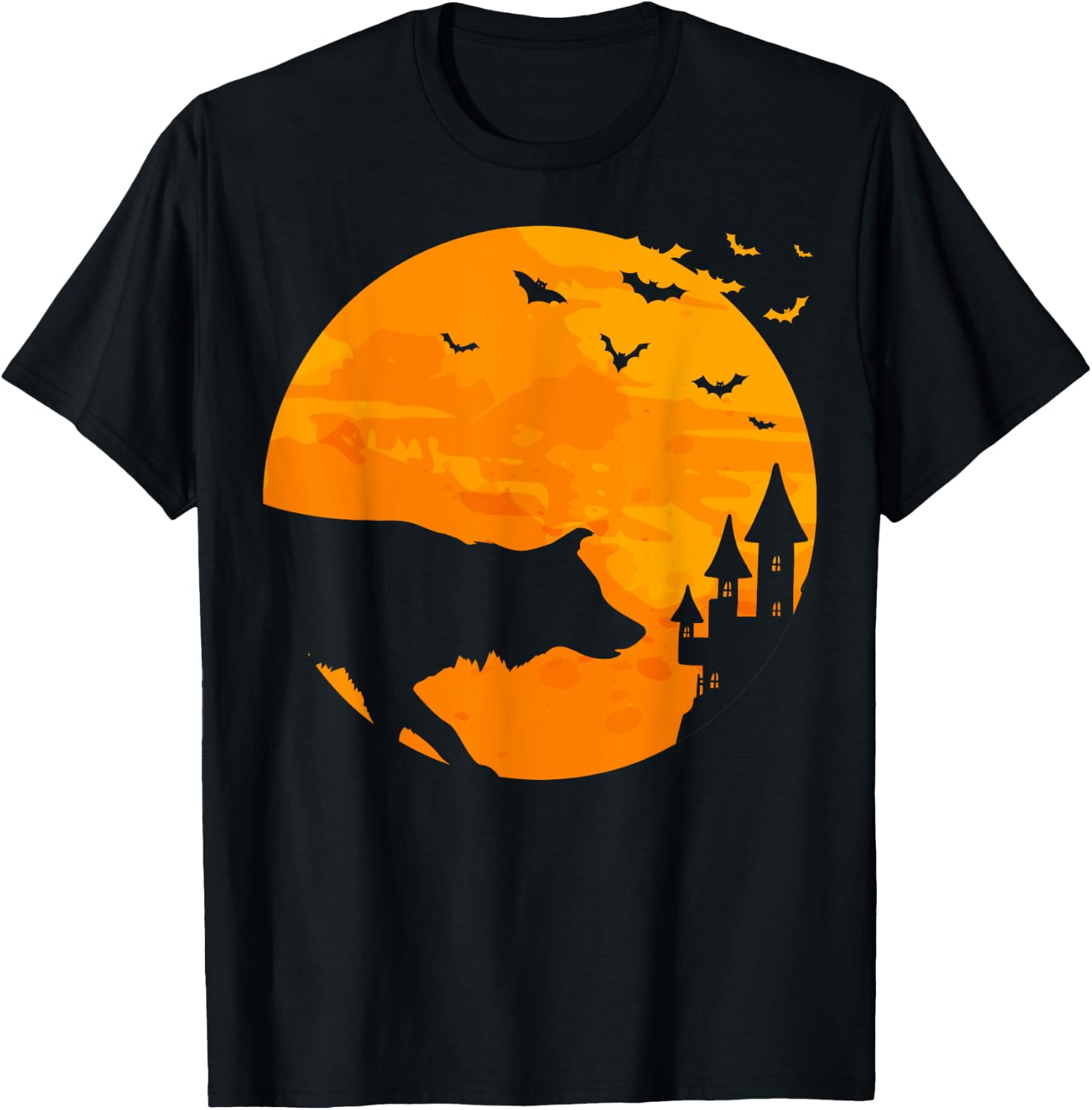 Border Collie Scary Halloween T Shirt T-Shirt - T-Shirt | Black