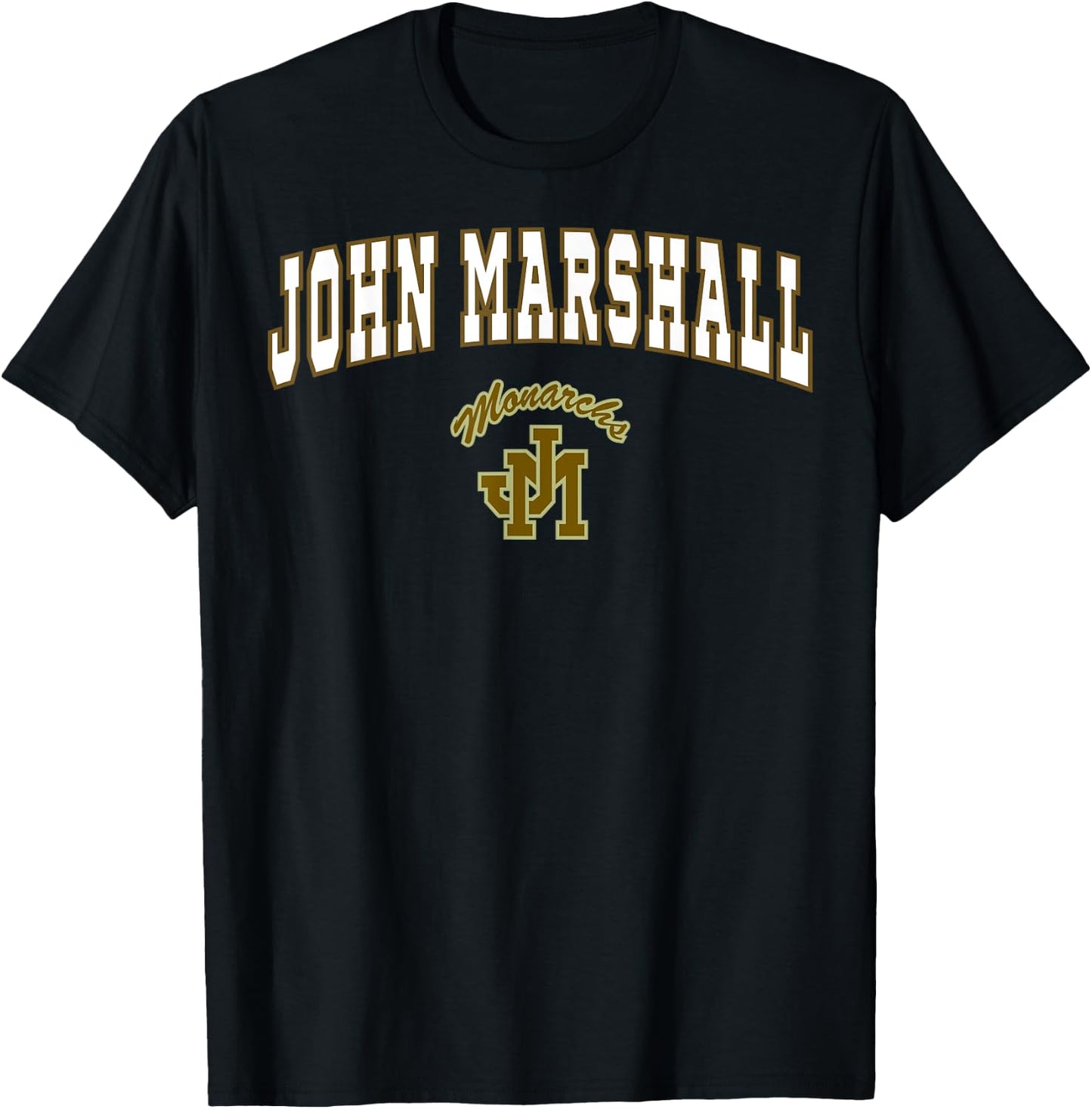 John Marshall High School Monarchs C2 T-Shirt - T-Shirt | Black