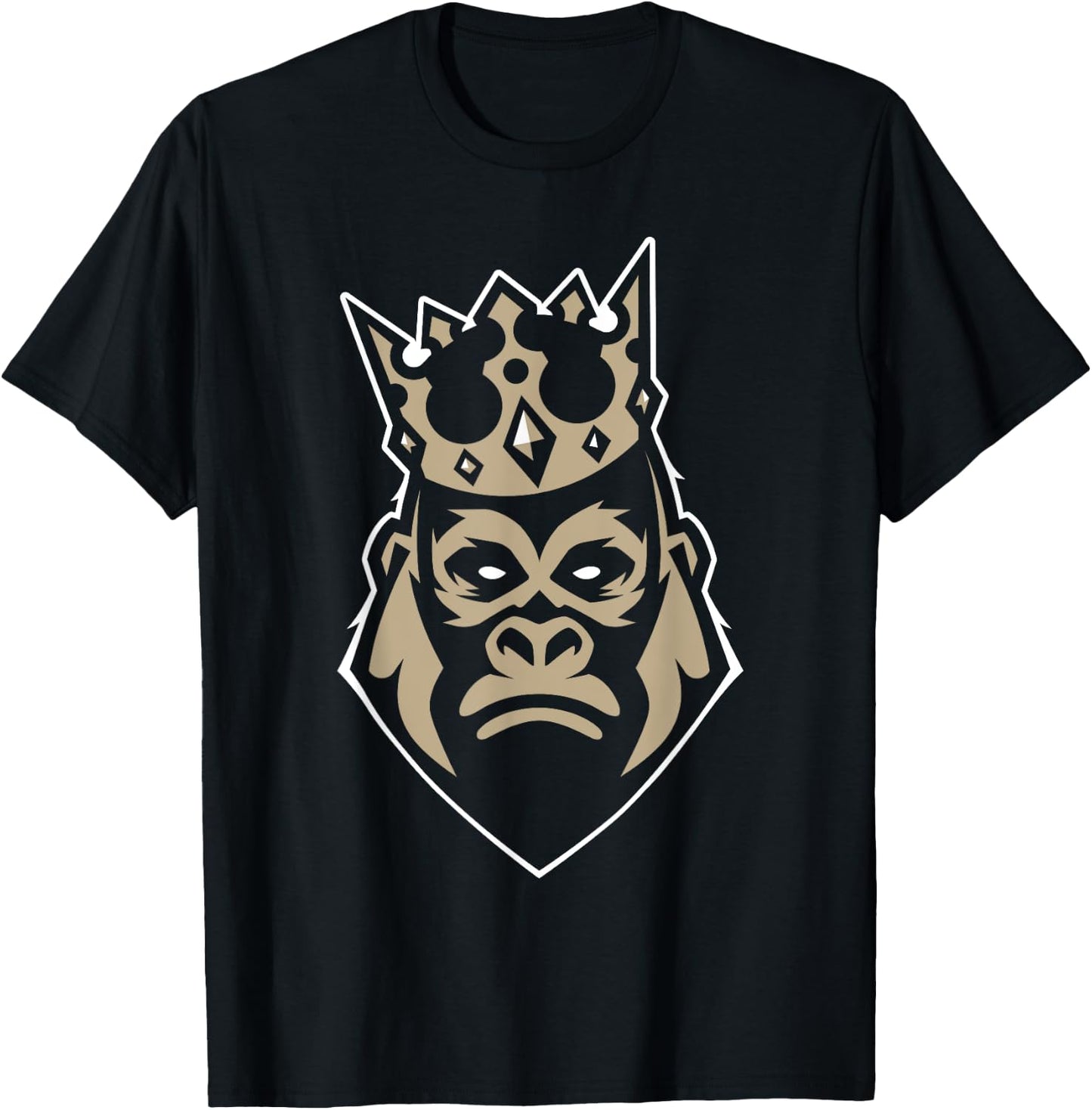 King Gorilla King Silver Back Monkey Gift T-Shirt - T-Shirt | Black