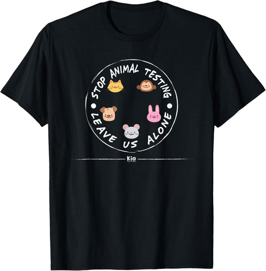 Stop Animal Testing vegan T-Shirt - T-Shirt | Black