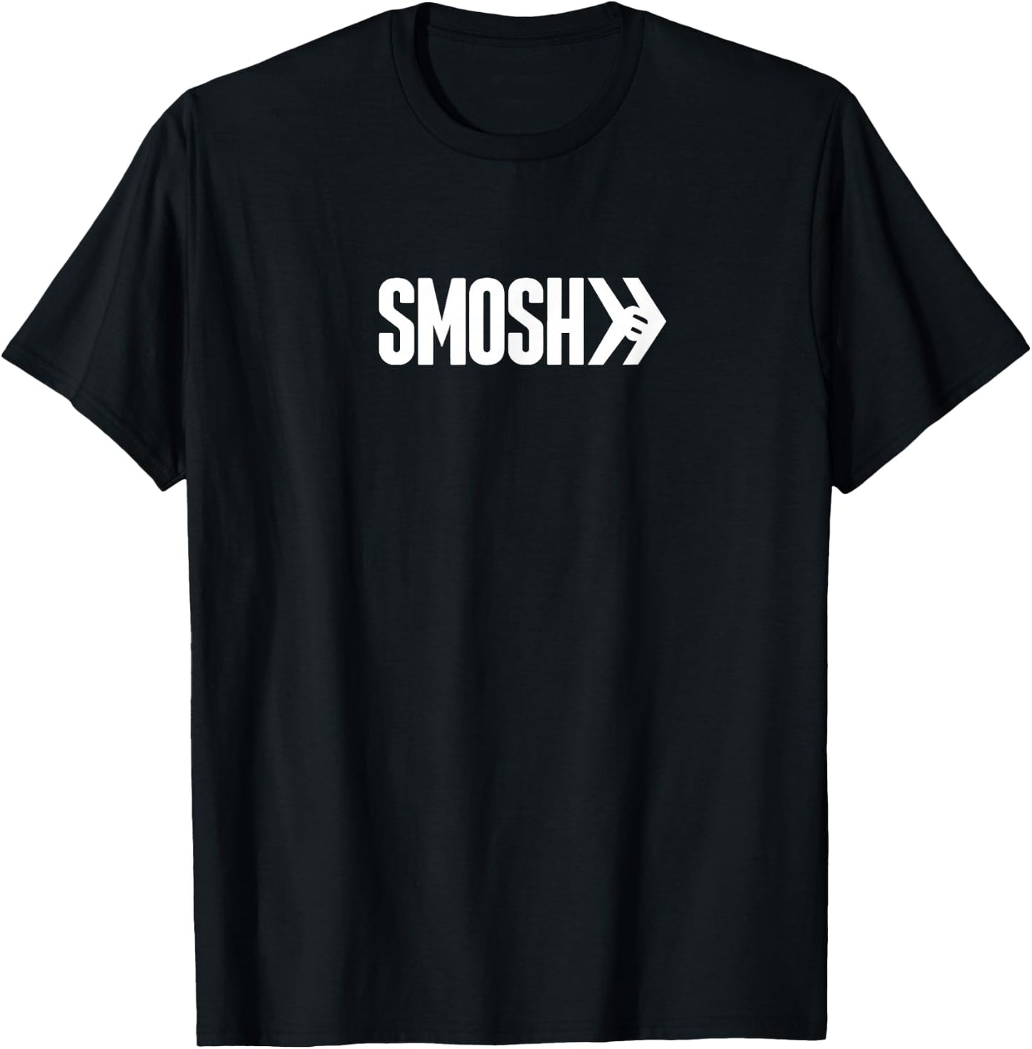 Official Smosh Logo - White Logo T-Shirt - T-Shirt | Black